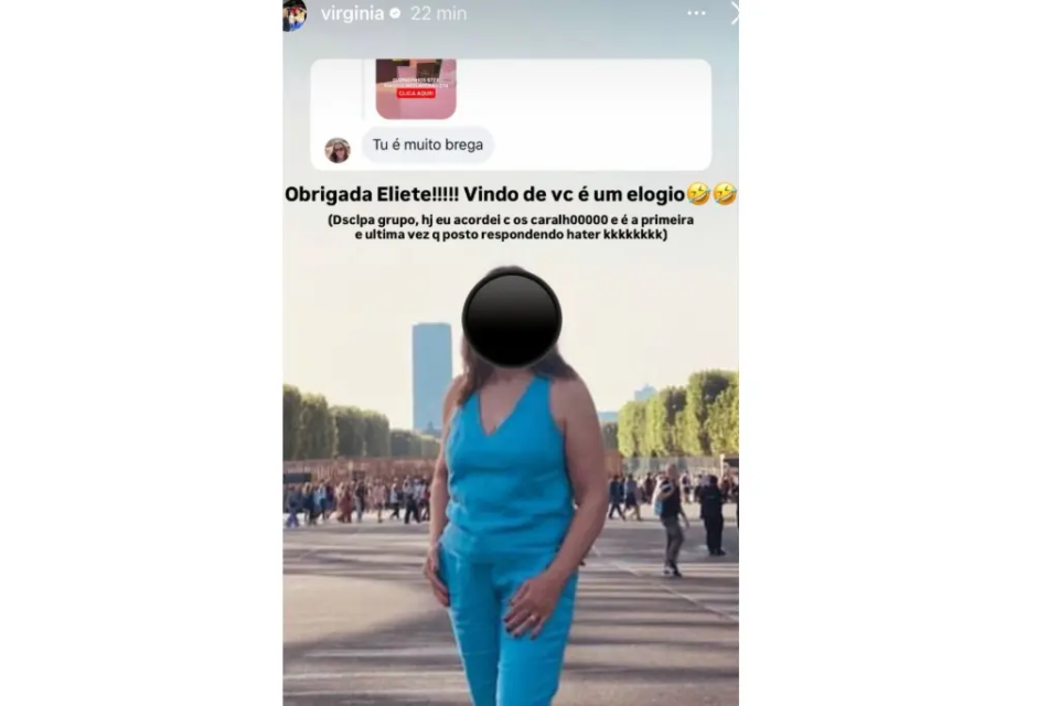 Virginia Fonseca &eacute; criticada ap&oacute;s rebater seguidora que a chamou de &lsquo;muito brega&rsquo; &ndash; Foto: Redes Sociais