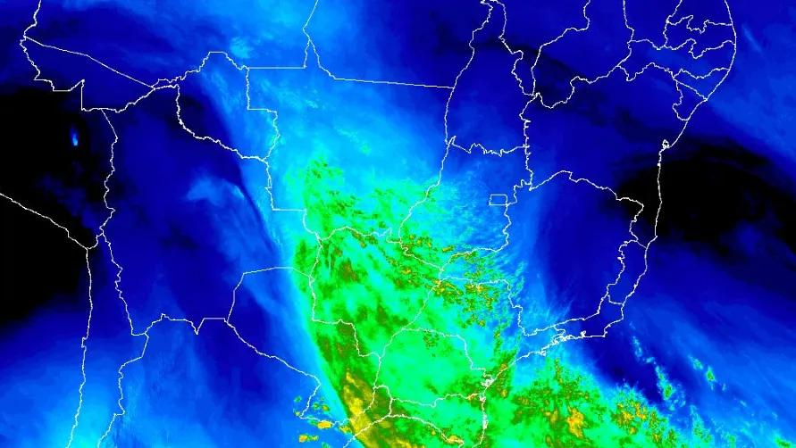 Imagem de satélite do Inmet, de 3 de agosto de 2026 • INMET
