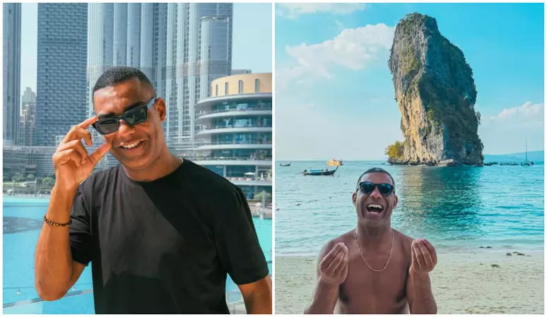 O brasileiro Robson Jesus conheceu 193 países em tempo recorde Foto: Reprodução/Instagram