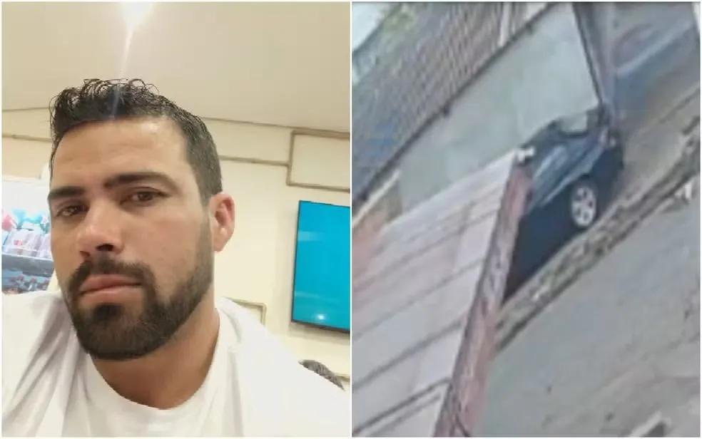 Homem é encotrado morto dentro do porta-mala do próprio carro, em Goiás — Foto: Reprodução/ TV Anhanguera