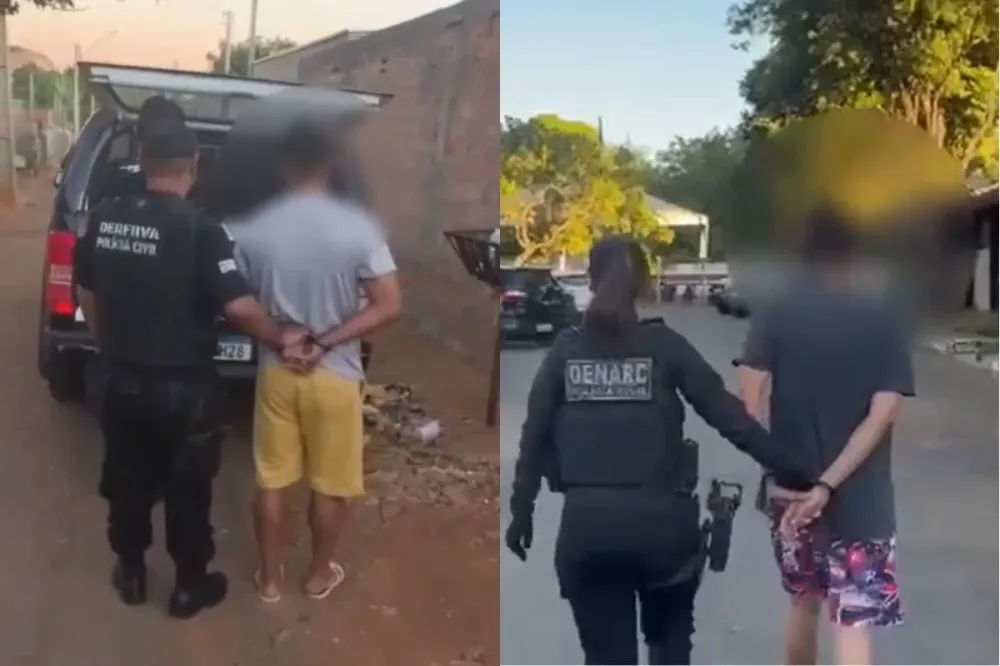 Suspeitos foram presos após investigação da Polícia Civil (Foto: Divulgação/PCGO)
