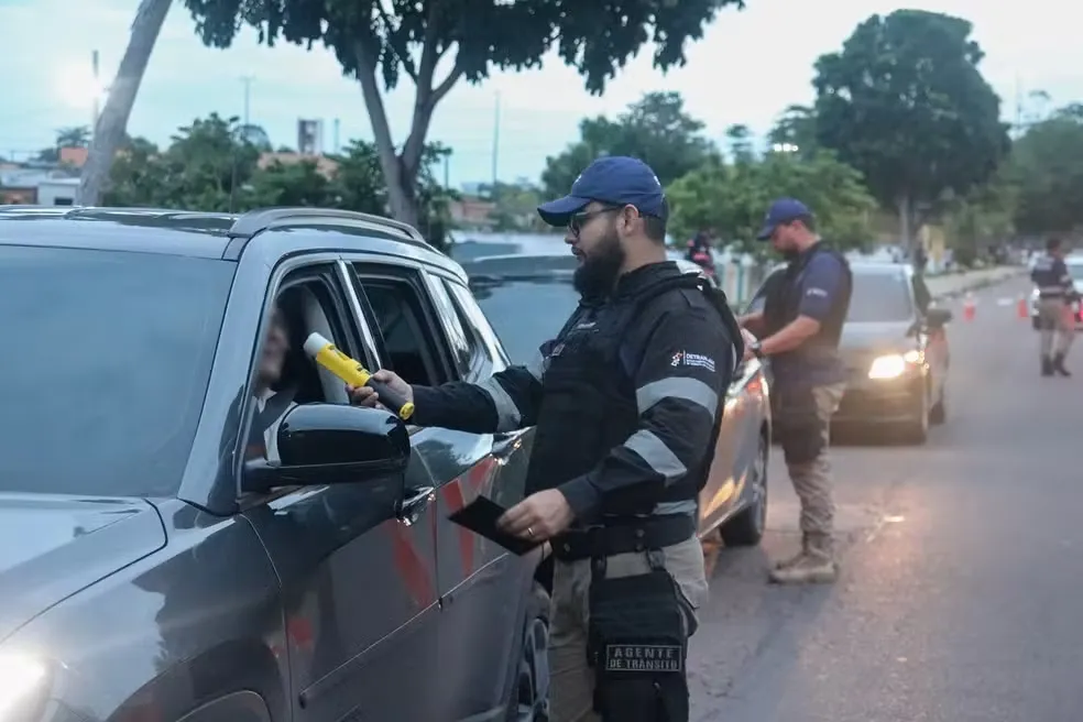 'Operação Lei Seca' — Foto: Divulgação/Detran-AM