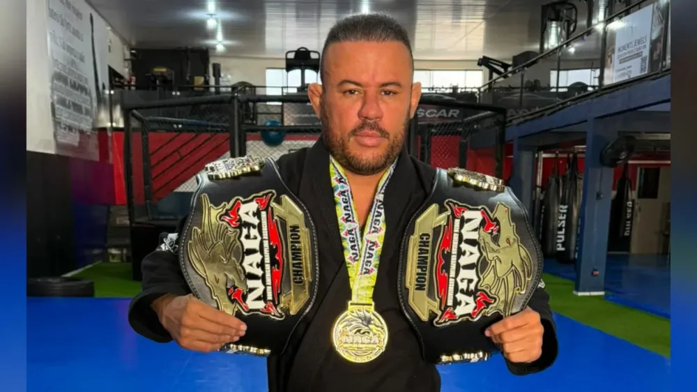 Junior Magal conquitou três títulos no NAGA, competição norte-americana de jiu-jítsu. (Foto: Arquivo pessoal)