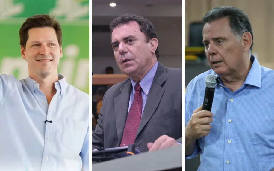 Daniel Vilela, Luis César Bueno e Marconi Perillo: confira as agendas dos candidatos ao Governo. Wilder não detalhou compromissos (Foto: Divulgação)