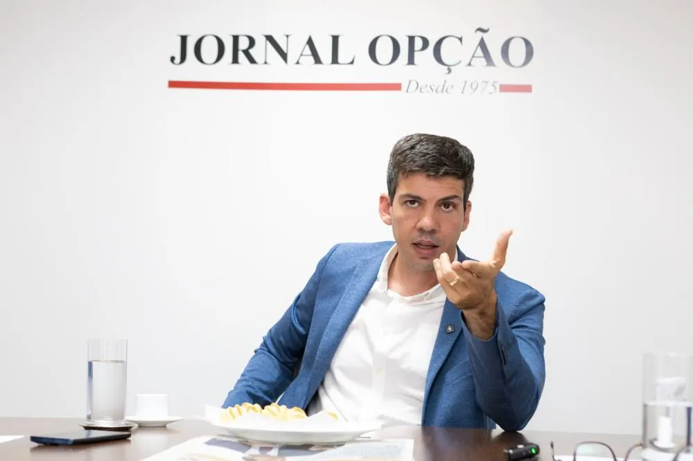 Pedro Sales, presidente da Goinfra, em entrevista ao Jornal Opção | Foto: Guilherme Alves/Jornal Opção
