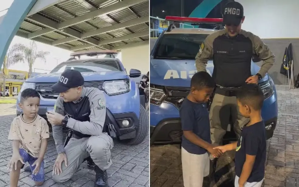 PM soluciona briga entre tio e sobrinho, em Goiás — Foto: Reprodução/Instagram de Guilherme Toledo