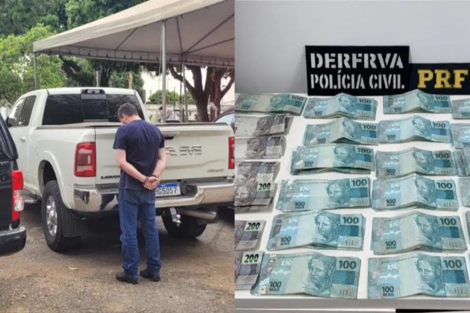 Homem é preso com caminhonete de R$ 300 mil clonada e R$ 33 mil em dinheiro no Parque das Flores, em Goiânia