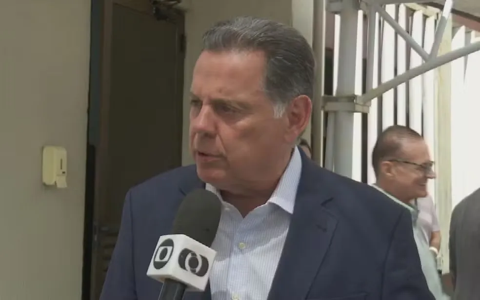 Eleições 2026: Marconi Perillo visita o Tribunal de Contas do Município (TCM) — Foto: Reprodução/TV Anhanguera