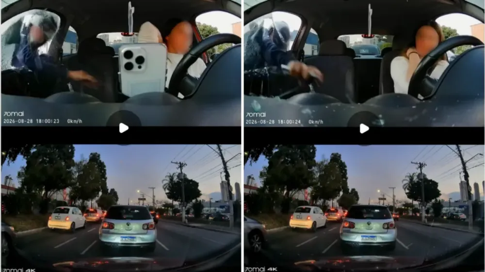 Uma influenciadora digital brasileira viveu momentos de apavoramento ao ter o próprio celular furtado no momento exato em que produzia conteúdo para a internet. O caso ocorreu enquanto a jovem mantinha o aparelho posicionado dentro do veículo para registr