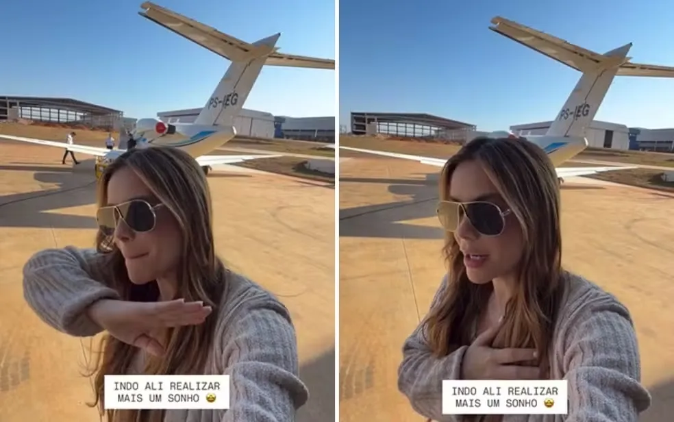 Avião com a cantora Mariana Fagundes faz pouso de emergência em Goiânia
