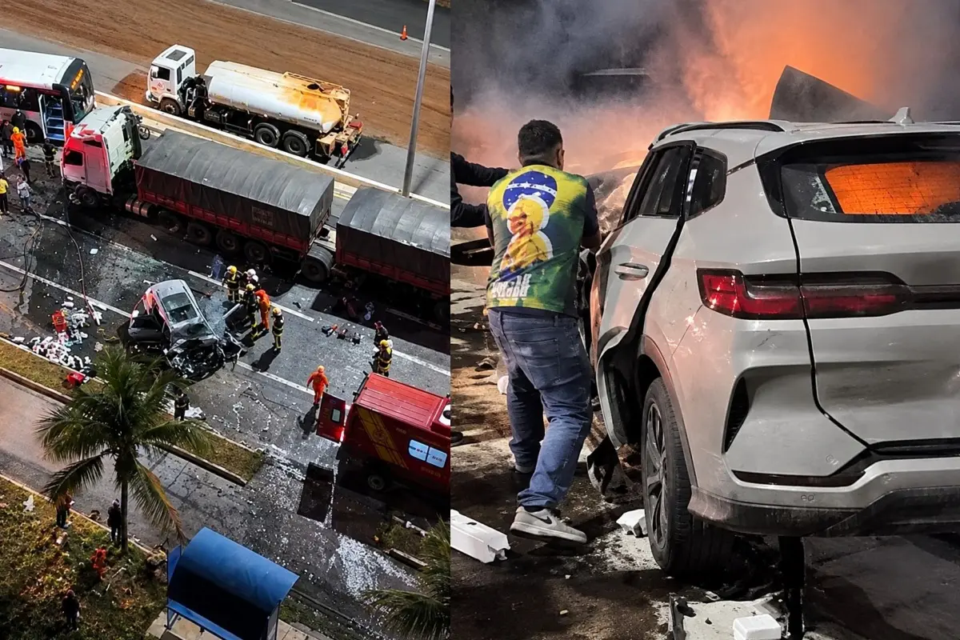 “Fizemos o possível no desespero”, relata testemunha que tentou salvar motorista de carro em chamas na GO-020 em Goiânia