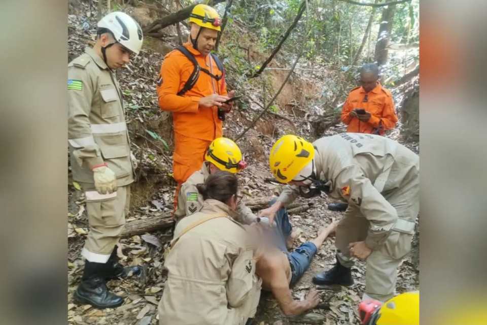 Idoso que estava desaparecido é encontrado em mata de Aragoiânia (Foto: Divulgação)