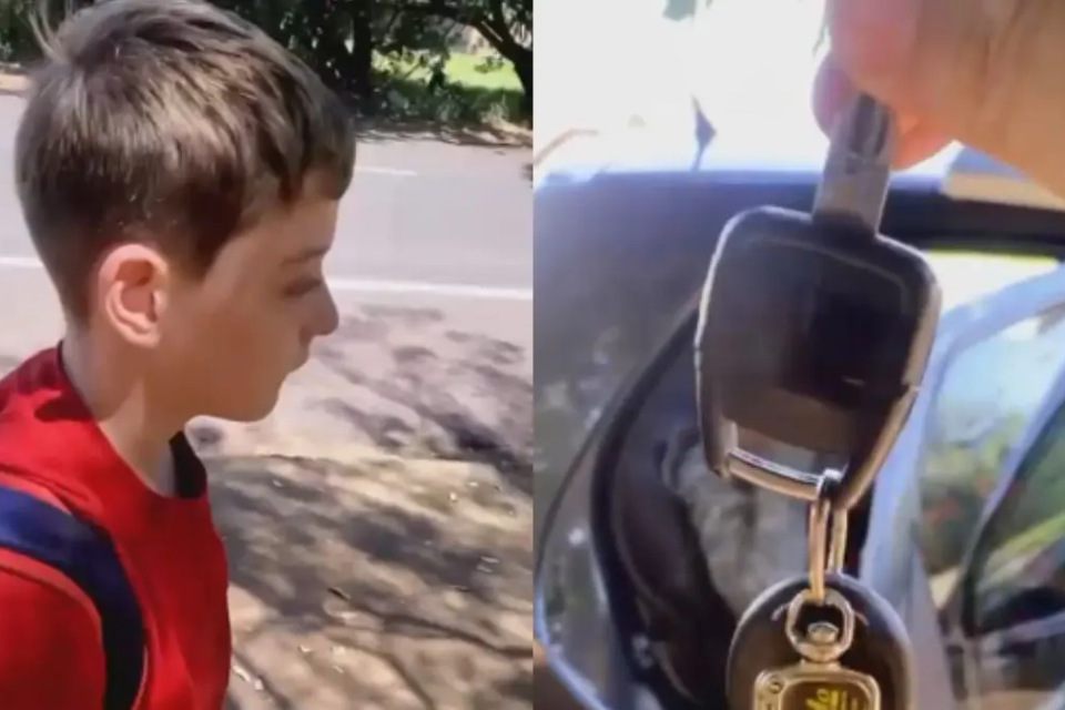 Pai conta aos filhos que conseguiu comprar um carro em vídeo que emocionou a internet; assista (Foto: Reprodução)
