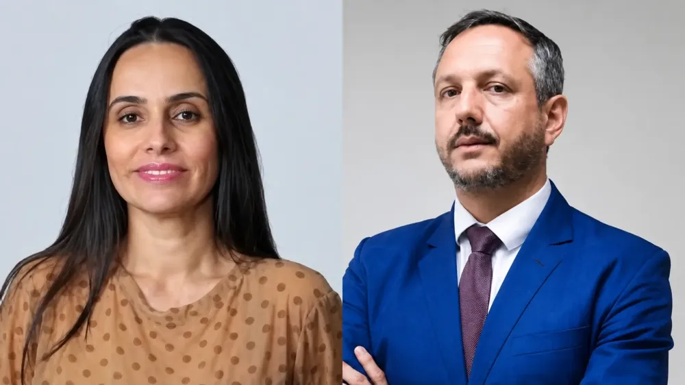 Candidata a deputada federal Letícia da Luz e o presidente estadual da sigla, Leonardo Zumpichiatti | Foto: Reprodução