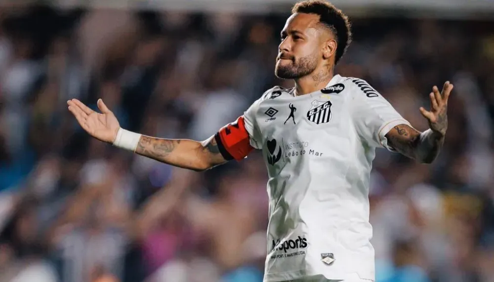 Com dois gols de Neymar em retorno, Santos busca empate contra o Flamengo na Vila Belmiro