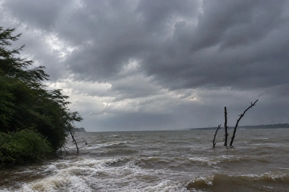 Momentos de apreensão e risco marcaram a travessia de um grupo de pescadores que navegava pelo Rio Araguaia na última segunda-feira (12). Surpreendidos por uma tempestade repentina, os ocupantes da embarcação enfrentaram fortes rajadas de vento, ondas agi