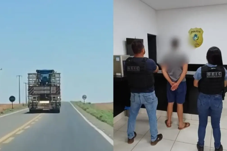 Motorista de carreta é preso em Cristalina após invadir a contramão e admitir ter dormido ao volante